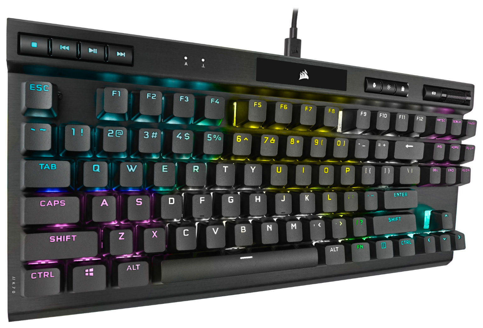 Corsair K70 RGB TKL (Tenkeyless) - Mechanical Keyboard